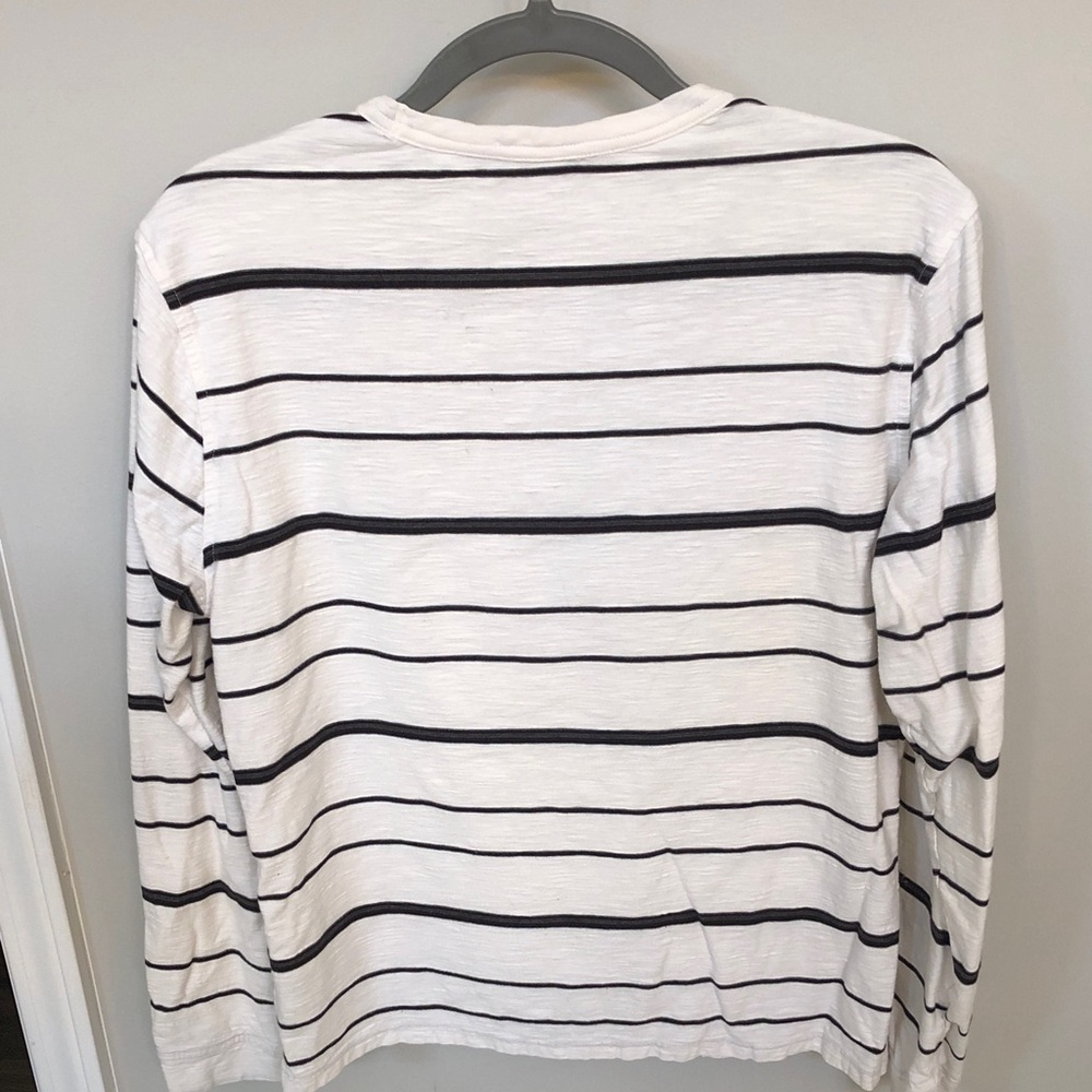 Structure Men's Long Sleeve Shirt - White With Bl… - image 3